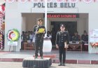 Pimpin-Upacara-Hari-Bhayangkara-ke-78-di-Tapal-Batas,-Kapolres-Belu-Minta-Anggota-Siap-Diri-Amankan-Pilkada-Serentak