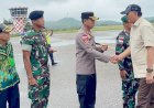 Sambut-di-Bandara,-Kapolres-Belu-Dampingi-Menhan-RI-Tinjau-Fakultas-Vokasi-Logistik-Militer-Unhan-RI