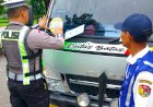 Ops-Keselamatan-2026,-Sat-Lantas-Polres-Belu-Gelar-Ramp-Chek-Bus-Angkutan-Lintas-Batas-Negara,-Pastikan-Kendaraan-Layak-Jalan-untuk-Keselamatan-Bersama