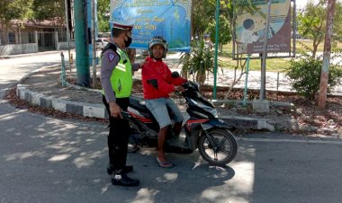 Sat-Lantas-Polres-Belu-ke-Pengendara:-Mari-Cegah-Covid-19-dengan-Pakai-Masker-Saat-Keluar-Rumah