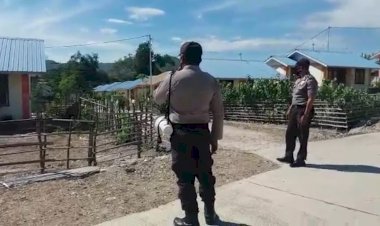 Turun-ke-Kampung-Jokowi,-Polsek-Kakuluk-Mesak-Imbau-Masyarakat-Patuhi-Protokol-Kesehatan-Saat-New-Normal