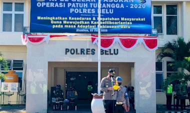 Kapolres-Belu,-AKBP-Cliffry-S.Lapian--Pimpin-Apel-Gelar-Pasukan-Operasi-Patuh-Turangga-2020