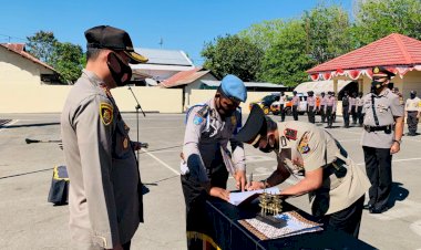 Ini-dia-Video-Rangkaian-Upacara-Serah-Terima-Jabatan--Kasat-Reskrim-dan-Kapolsek-Tasifeto-Timur