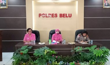 Tatap-Muka-Dengan-Ibu-Asuh,-Srikandi-Polwan-Polres-Belu-Diimbau-Jaga-Hirarki-dan-Soliditas