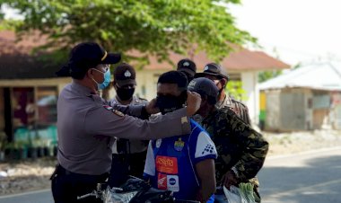 Turun-ke-Jalan,-Polsek-Raihat-Kembali-Bagi-Masker-dan-Sosialisasi-3M-Cegah-Covid-19
