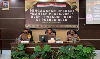 Jelang-Masa-Akhir-Kampanye,-Polres-Belu-Terima-Kunjungan-Tim-Was-Ops-Mantap-Praja-Itwasum-Polri