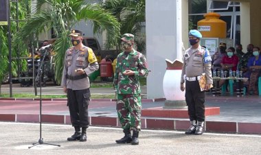 Ops-Mantap-Praja,-Kapolres-Belu-dan-Dandim-Pimpin-Apel-Kesiapan-Pengamanan-Pemungutan-Suara-Pilkada-2020