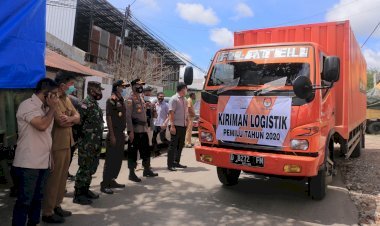 Kapolres-Belu-Bersama-Bupati-dan-Kajari-Lepas-Pendistibusian-Logistik-Pilkada-2020