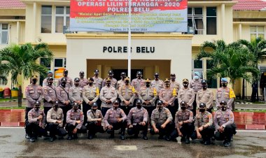 Setelah-Brimob-Nusantara,-BKO-Polres-Kupang-Dilepas-Kapolres-Belu-Usai-Pengamanan-Pilkada