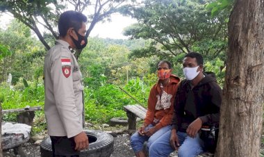 Sambang-Desa,-AIPDA-Kanisius-Bau-Ajak-Warga-Taati-Prokes-Kemanapun-Beraktivitas