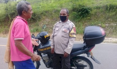 Jangan-Lupa-Pakai-Masker-dan-Jaga-Jarak,-Pesan-BRIPKA-Jose-Marthins-ke-Masyarakat-Binaannya