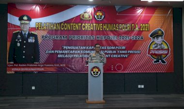 Jalankan-100-Hari-Program-Prioritas-Jenderal-Listyo-Sigit,-Humas-Polri-Gelar-Pelatihan-Konten-Kreatif