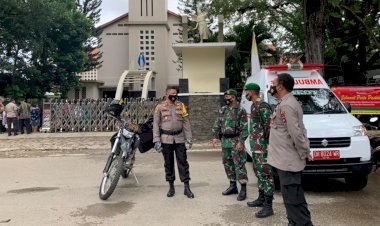 Pengamanan-Jumat-Agung,-Kapolres-Belu:-Misa-Berjalan-Kondusif,-Prokes-Juga-Diterapkan