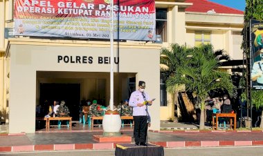 Dipimpin-Bupati-Belu,-Simak-Video-Pelaksanaan-Apel-Gelar-Pasukan-Ops-Ketupat-Ranakah-di-Polres-Belu