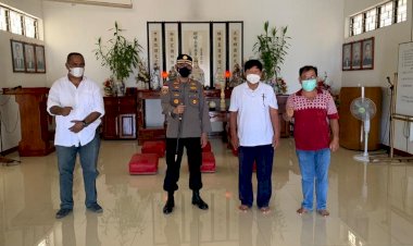 Jelang-Hari-Raya-Waisak,-Kapolres-Belu-Silaturahmi-ke-Wihara-Metta-Prajna-Dharma