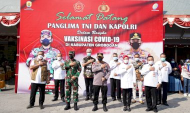 Panglima-TNI,-Kapolri-dan-Kepala-BNPB-Cek-Pelaksanaan-Vaksinasi-Di-Grobogan