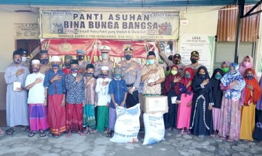 Baksos-Serentak-di-Hari-Bhayangkara-ke-75,-Polres-Belu-Kunjungi-Anak-Panti-Asuhan-dan-Purnawirawan-Polri