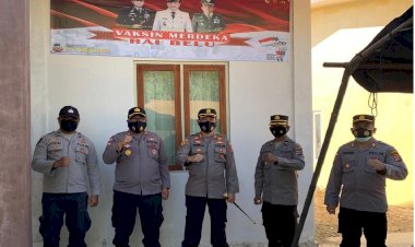 Kado-HUT-RI-untuk-Masyarakat,-Polres-Belu-Buka-Gerai-Vaksin-Merdeka-Rai-Belu-Wujudkan-Herd-Immunity