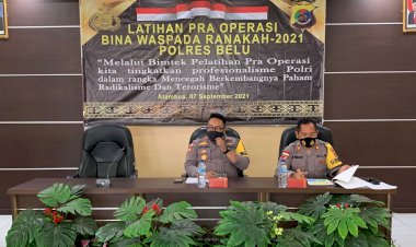 Samakan-Persepsi-dan-Cara-Bertindak,-Polres-Belu-Gelar-Latihan-Pra-Operasi-Bina-Waspada-Ranakah-2021