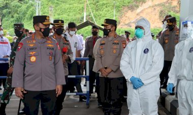 Cegah-Omicron-Lewat-PPLN,-Kapolri-Pastikan-Prokes-dan-Karantina-di-PLBN-Entikong