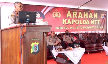 Beri-Arahan-Kepada-Personel-Polres-Belu,-Kapolda-NTT-Pastikan-Lakukan-Analisis-Kinerja