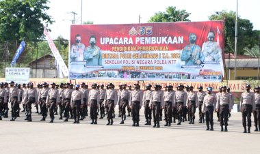 Kapolda-NTT-Buka-Pendidikan-Pembentukan-Bintara-Polri-Gelombang-I-Tahun-2022-di-SPN-Kupang,-Sebanyak-249-Siswa-Siap-Dilatih-Menjadi-Insan-Tribrata-yang-Profesional
