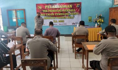 Syarat-Pinjam-Pakai-Senpi,-Ratusan-Anggota-Polres-Belu-Jalani-Tes-Psikologi-Berkala