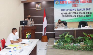 RAT-Tutup-Buku-2021,-Kapolres-Belu-Ajak-Anggota-Berperan-Aktif-Majukan-KSU-Bhayangkara