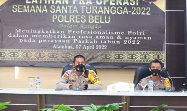 Setelah-Rapat-Lintas-Sektor,-Polres-Belu-Gelar-Latihan-Pra-Operasi-Semana-Santa-Kesiapan-Pengamanan-Paskah-2022