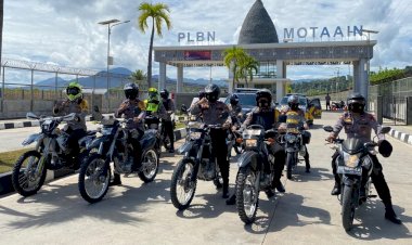 Gunakan-Sepeda-Motor,-Kapolres-Belu-Monitoring-Situasi-Arus-Balik-Lebaran-1443-H-di-Wilayah-Tapal-Batas