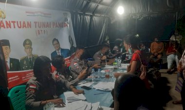 Pasca-Libur-Lebaran,-Polres-Belu-Lembur-hingga-Malam-Kebut-Vaksinasi-dan-Salurkan-Bantuan-Tunai-Pangan