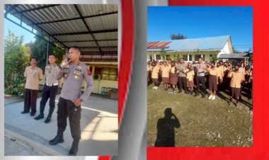 Peduli-Generasi-Muda,-Kapolsek-Tasbar-Kolaborasi-dengan-Kanit-Reg-Ident-Gelar-Penyuluhan-Kamtibmas-untuk-Pelajar-SMAN-1-Kimbana