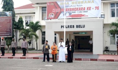 Jelang-Puncak-Hari-Bhayangkara-ke-76,-Polres-Belu-Undang-Tokoh-Lintas-Agama-Gelar-Doa-Bersama