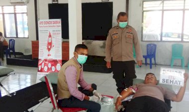 Bantu-Cukupi-Stok-Darah,-Polres-Belu-Bareng-UTD-RSUD-Atambua-Gelar-Donor-Darah