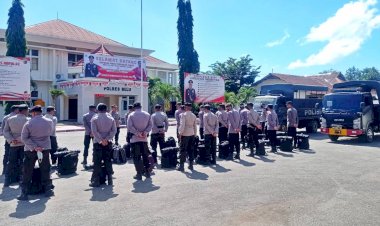 Amankan-Pilkades-Serentak,-Polres-Belu-Kirim-Satu-Peleton-BKO-ke-Polres-Malaka
