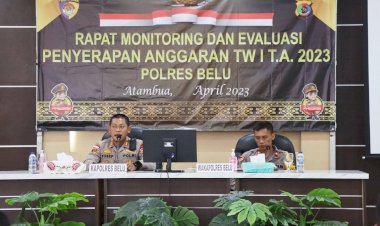 Pimpin-Monev-Penyerapan-Anggaran-Triwulan-I-T.A-2023,-Kapolres-Belu-Minta-Jajaran-Maksimalkan-Penyerapan-Anggaran