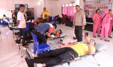 Baksos-Kesehatan-Jelang-HUT-Polri-ke-77,-Polres-Belu-Gelar-Donor-Darah-Wujud-Kepedulian-Sosial-Polri-dengan-Sesama