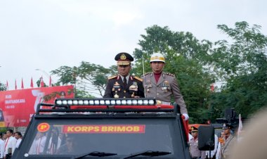 Pimpin-Upacara-Peringatan-Hari-Bhayangkara-ke-77-Tahun-2023,-Kapolda-NTT-Minta-Anggota-Jangan-Sakiti-Hati-Masyarakat.