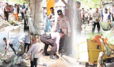 Gandeng-TNI-hingga-Masyarakat,-Polres-Belu-dan-Jajaran-Serentak-Gelar-Aksi-Bersih-Sampah-Wujudkan-Lingkungan-yang-Asri