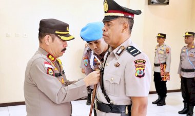 Rotasi-Jabatan,-Kapolres-Belu,-AKBP-Richo-N.D-Simanjuntak-Pimpin-Upacara-Sertijab-Kapolsek-Lamaknen