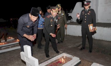 HUT-RI-ke-78,-Kapolres-Belu,AKBP-Richo-N.D-Simanjuntak-Pimpin-Apel-Kehormatan-dan-Renungan-Suci-di-TMP-Seroja