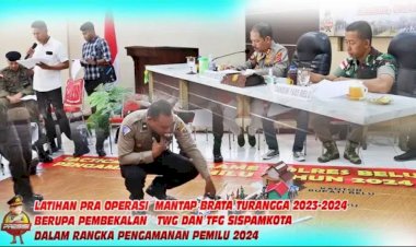 Gandeng-Kodim-1605-Belu-dan-Brimob,-Simak-Video-Kapolres-Belu-Pimpin-Langsung-Latihan-TFG-Kesiapan-Pengamanan-Pemilu-2024