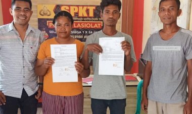 Kedepankan-Restorative-Justice,-Polsek-Lasiolat-Mediasi-Kasus-Suami-Pukul-Istri-di-Desa-Fatulotu