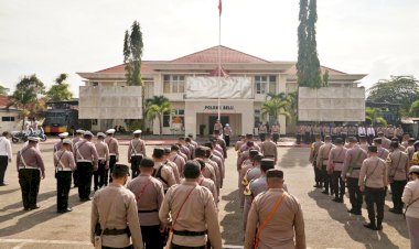 Gelar-Apel-Kesiapan,-Polres-Belu-dan-Jajaran-Siap-Amankan-Tahapan-Kampanye-Pemilu-2024