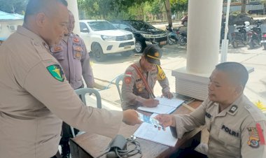 Kampanye-Pemilu-2024-Mulai-Bergulir,--Satgas-Ban-Ops-OMB-Polres-Belu-Turun-Periksa-Kesehatan-Personel-Pengamanan-KPU,-Bawaslu-dan-Gudang-KPU