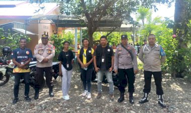 Jamin-Keamanan-di-Hari-ke-10-Kampanye-Pemilu-2024,-Polsek-Kakuluk-Mesak-Turun-Amankan-Kampanye-Caleg-Partai-Garuda