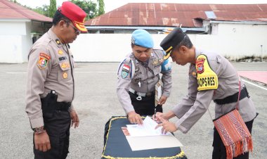 Latihan-Kerja-Selesai,-Polres-Belu-Serahkan-25-Siswa-Diktukba-Polri-Gelombang-II-T.A.-2023-SPN-Polda-NTT