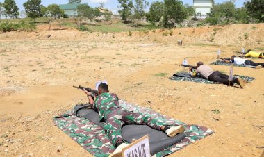 Asah-Kemampuan-Sekaligus-Pupuk-Sinergitas,-Personel-Polres-Belu-Gelar-Latihan-Menembak-di-Markas-Kavaleri-KKA-Atambua