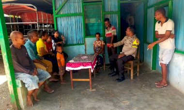 Pemilu-Semakin-Dekat,-Bhabinkamtibmas-Polres-Belu-Imbau-Warga-Tohe-Ciptakan-Iklim-Politik-yang-Sejuk-dan-Damai