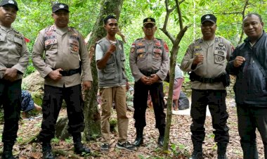 Turun-ke-Hutan-Alas-Lulik-Turmutu,-Polsek-Raimanuk-Amankan-Kampanye-Tatap-Muka-Caleg-DPRD-Belu-Partai-Golkar